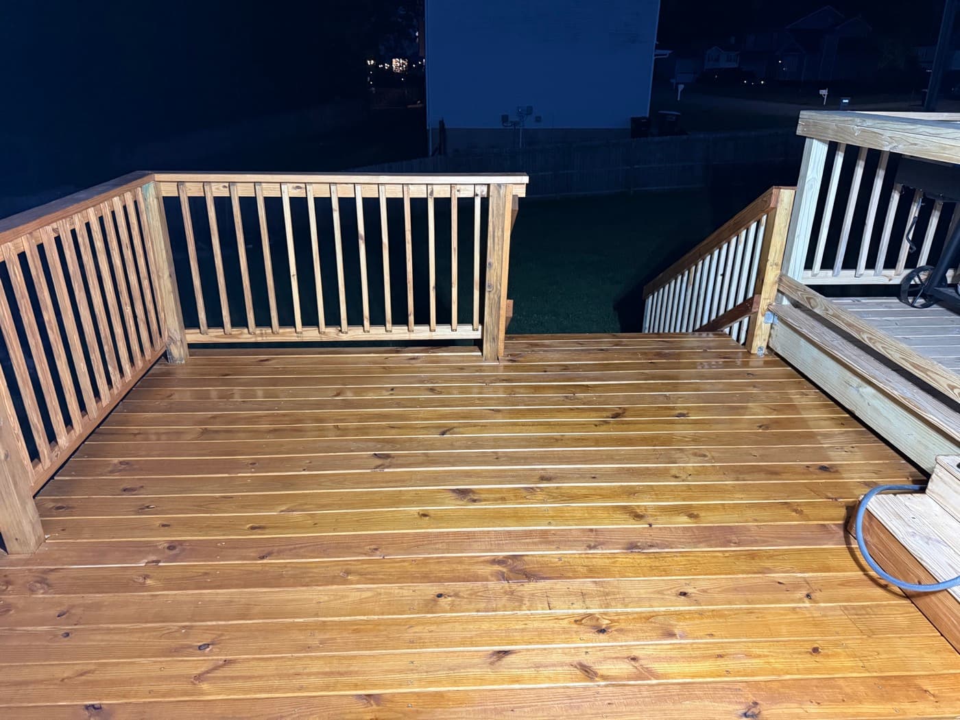 Deck after property improvement work